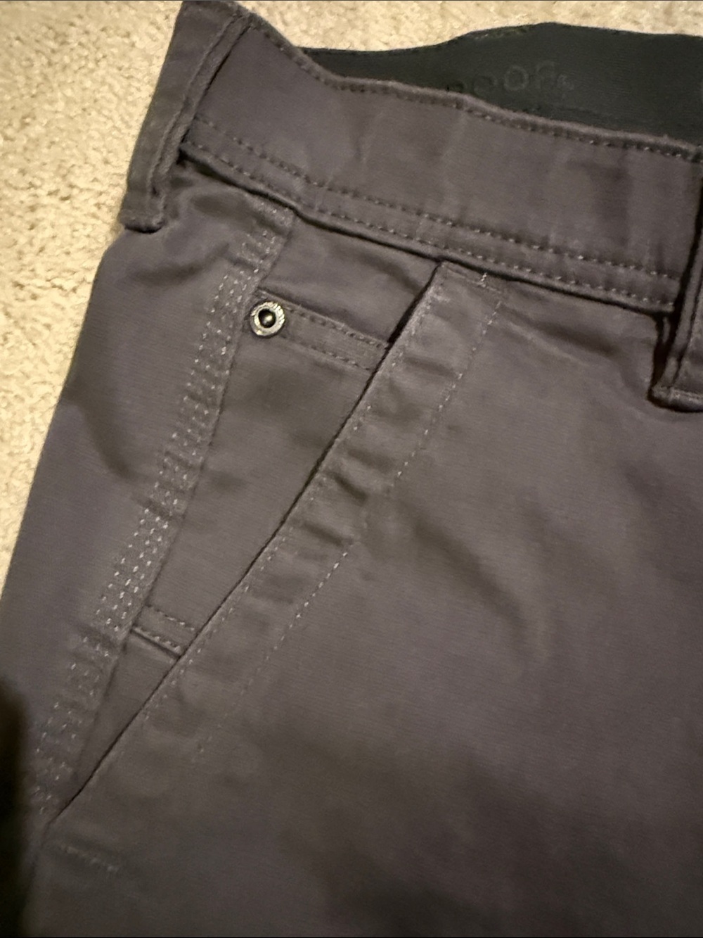 Weatherproof Men's Dark Gray Straight-Fit Utility Pants - Picture 5 of 14